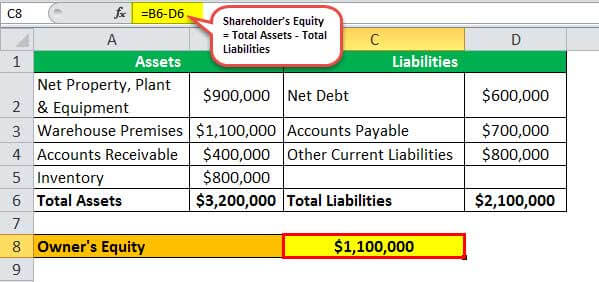shareholders equity examples