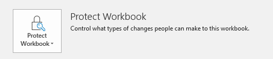 Protect Workbook Excel Example 1-3