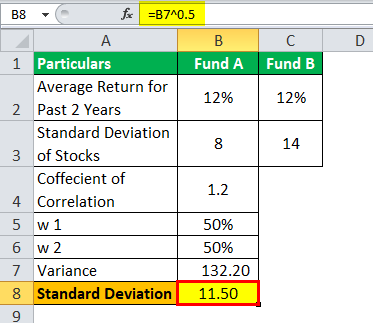 Standard Deviation Formula Example 3.2