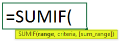 Sumif Text Function