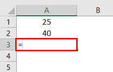 create a Formula in Excel 1-1