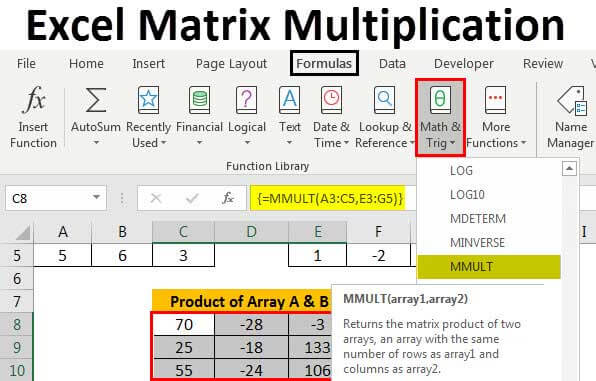 Excel Matrix Multiplication Top 2 Method Scalar Mmult Excel Function