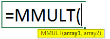 matrix multiplication syntax
