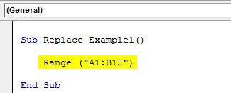 VBA Find and Replace example 1.2