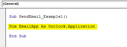 vba send email example 1.2