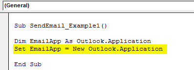 vba send email example 1.3