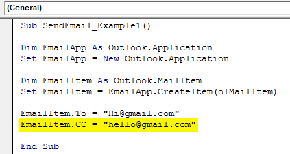 vba send email example 1.8