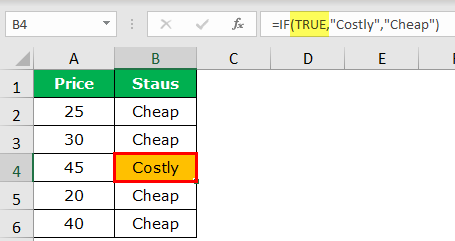 Đánh giá công thức Excel Ví dụ 1-4