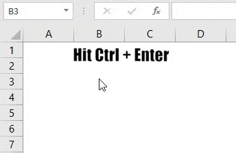 hit Ctrl + Enter to select two cells