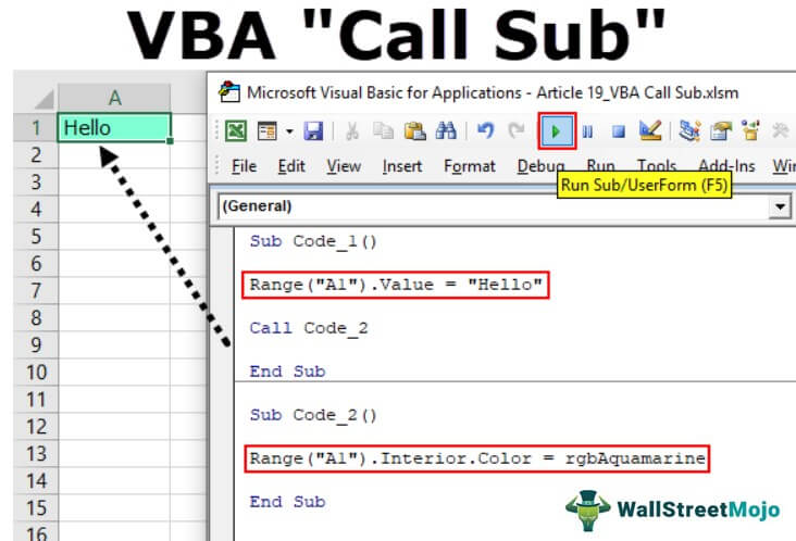 VBA Call Sub