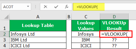 Wildcard in Excel Example 2-1