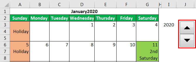 calendar template example 2.13
