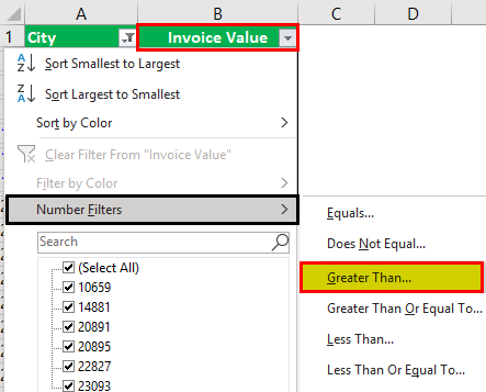 How to Filter in Excel Example 1.8