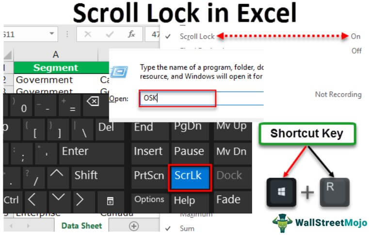 Scroll Lock in Excel - How to Turn ON/OFF (Enable/Disable)?