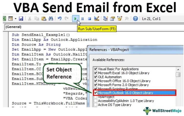 VBA Send Email from Excel