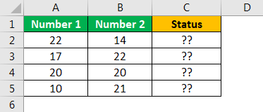 XOR in Excel Example 1.1