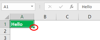Drag and Drop in Excel Example 1-1