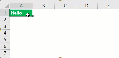 Drag and Drop in Excel Example 1-2