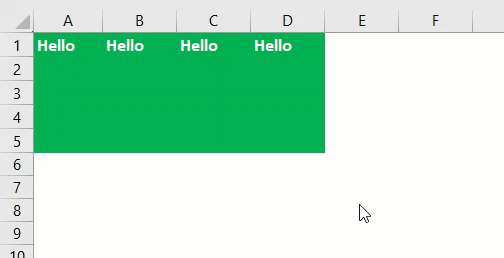 Drag and Drop in Excel Example 1-5