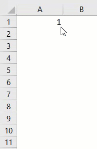 Drag and Drop in Excel Example 3-1
