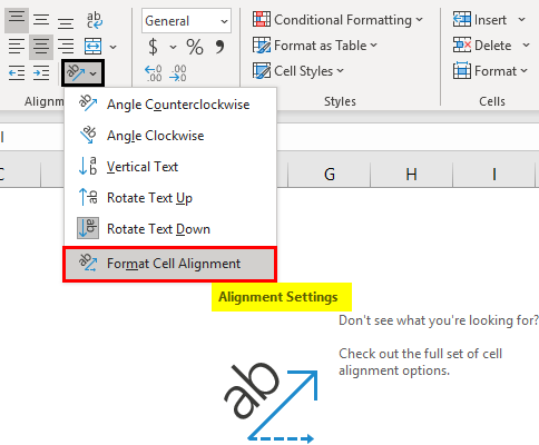 Excel Formatting Text Example 1.24