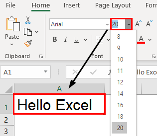 Excel Formatting Text Example 1.4.0