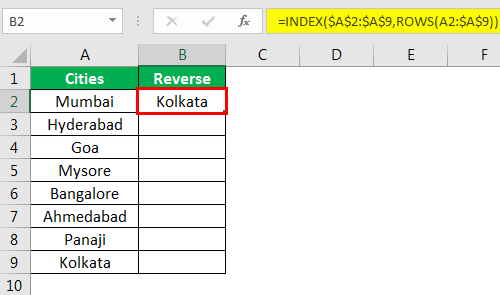 Using Excel Formula Example 2.6
