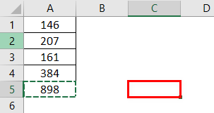Features of MS Excel Example 1.1