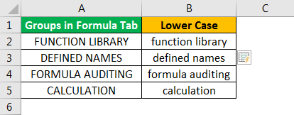 Excel LowerCase Example 4.4