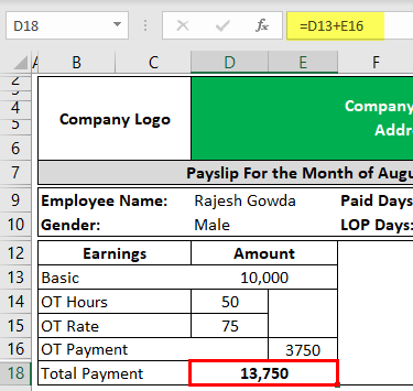Payslip Template In Excel Build A Free Excel Payslip Template