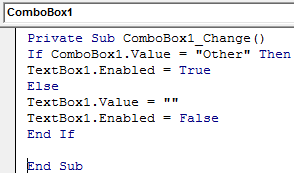 Combo Box Example 2-25