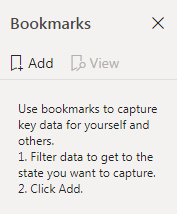 Power BI Bookmarks - Bookmarks Pane1