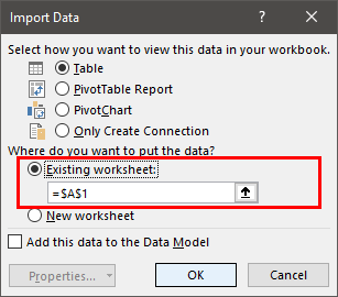CSV Files into Excel Example 1.16