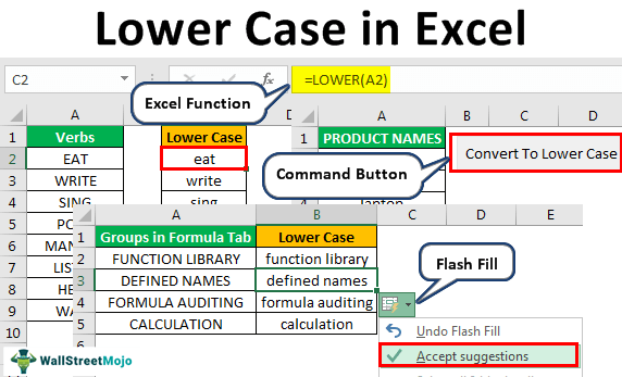 Top 6 Ways to Change Capital Letters to Lower Case in Excel
