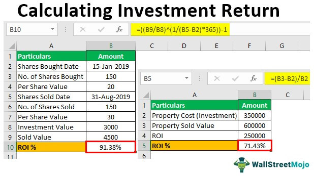 reacción Hay una tendencia Gruñido Calculating Investment Return in Excel (Step-by-Step Examples)