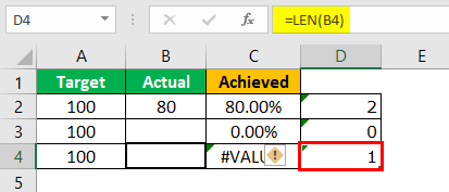 Excel Error in Value Example 2.5