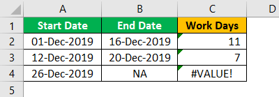Excel Error in Value Example 3.0