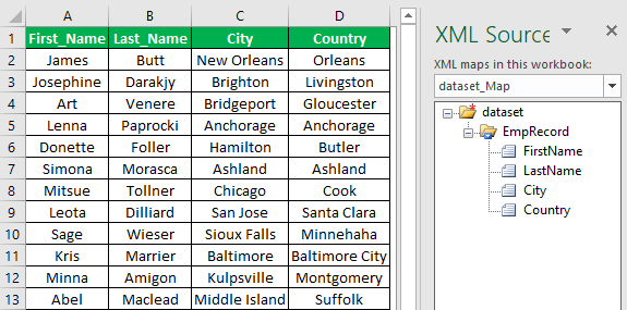 Excel open xml Example 1-8