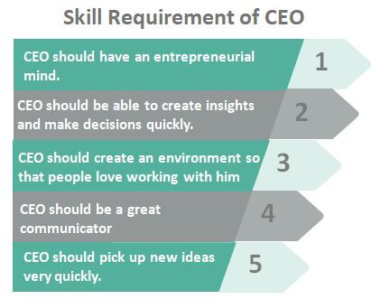 Skill Requirement of CEO