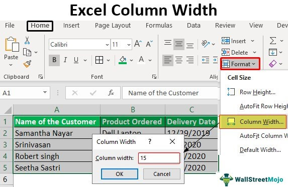 Excel-Column-Width