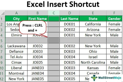 Excel Insert Shortcut Step By Step Quick And Easy 2650