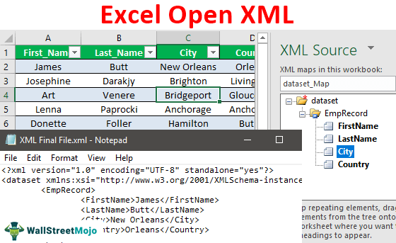 Excel Open XML File | How to Export Excel Data into XML File?