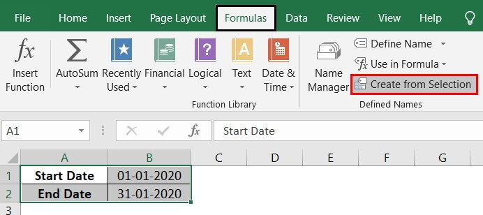 Calendar Drop Down in Excel Example 2.2