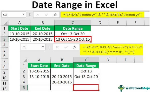 Date Range in Excel