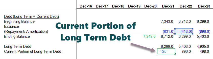 Financial Modeling debt schedule - part 11