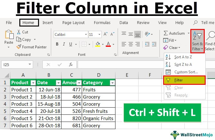 Filter in Excel - How to Add/Use Filters in Excel? (Step by Step)